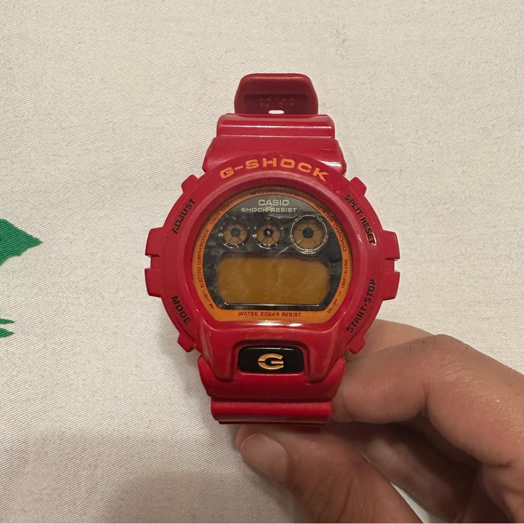G Shock Red And Orange Dw6900cb